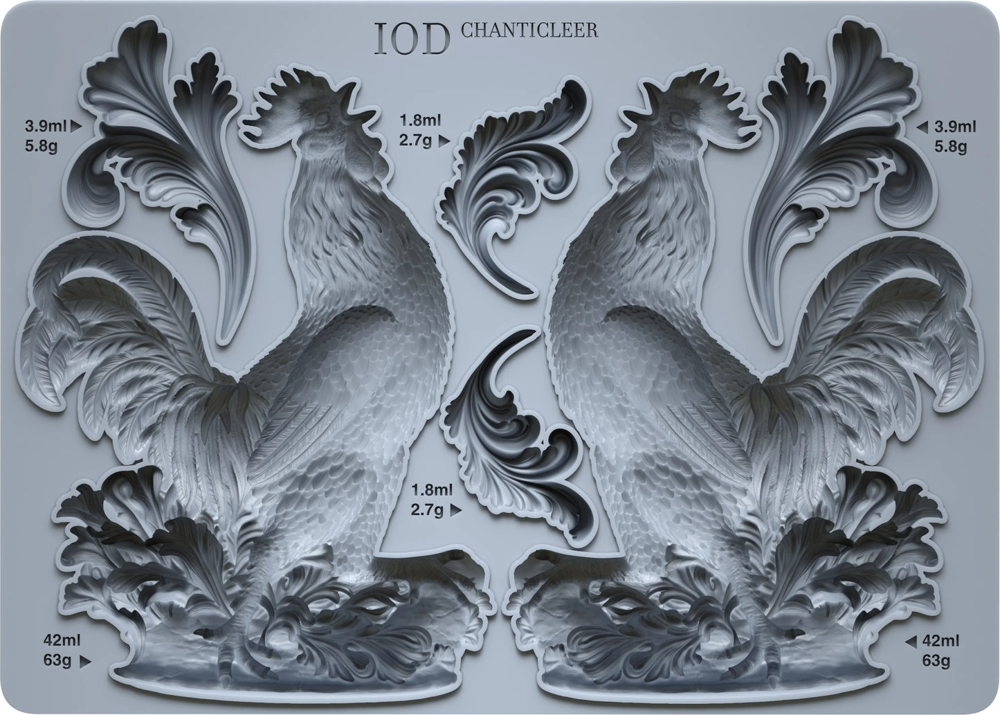 Chanticleer 5x7 IOD Mould