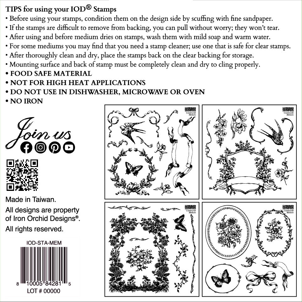 Countryside Memoirs – IOD Decor Stamp