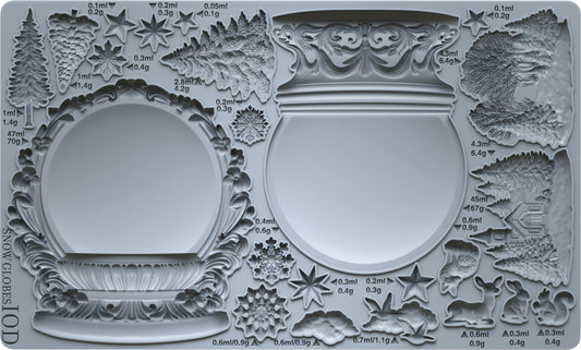 Snow Globes 6x10 IOD Mould